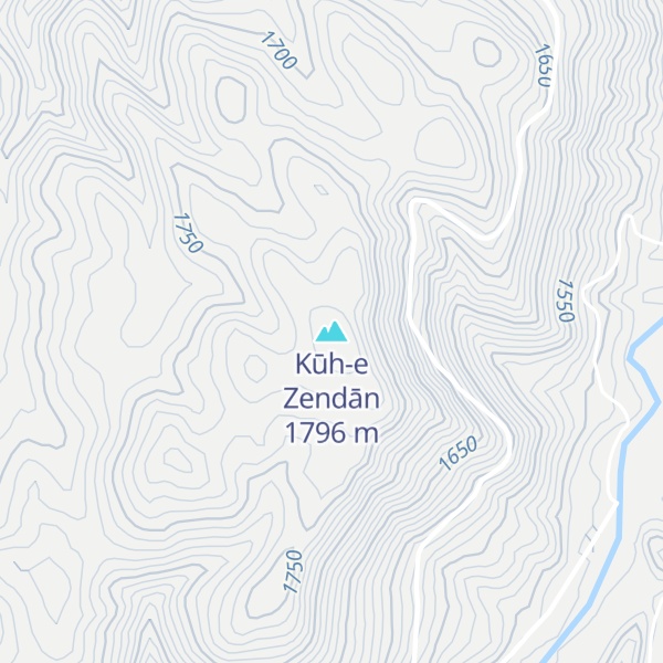 Map of Kūh-e Zendān