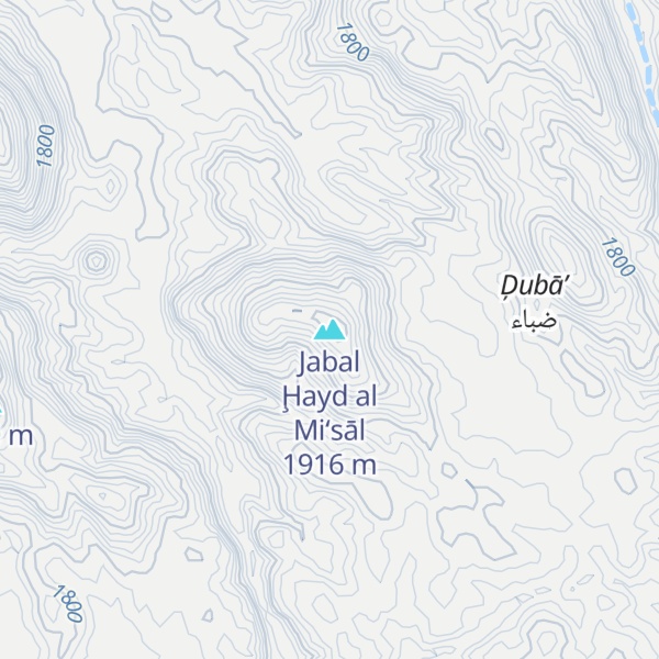 Map of Jabal Ḩayd al Mi‘sāl