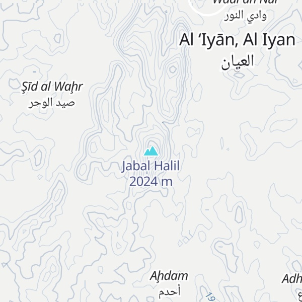 Map of Jabal Halil
