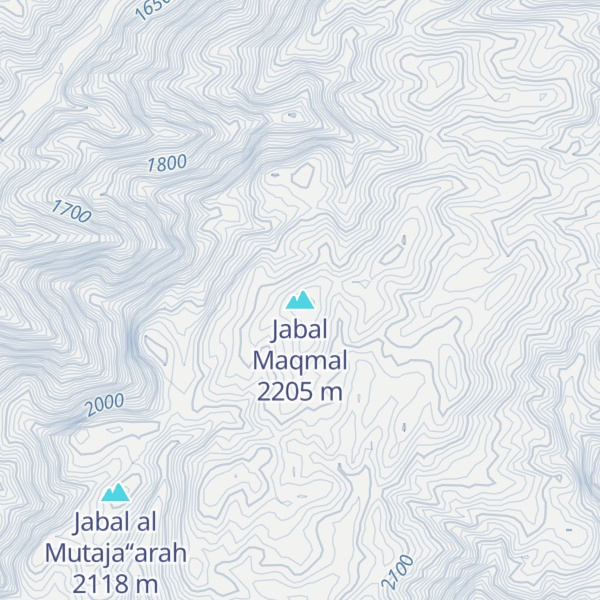 Map of Jabal Maqmal