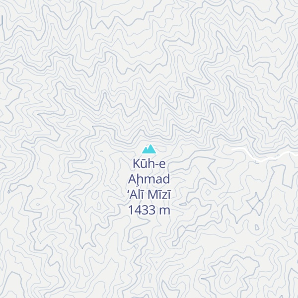Map of Kūh-e Aḩmad ‘Alī Mīzī