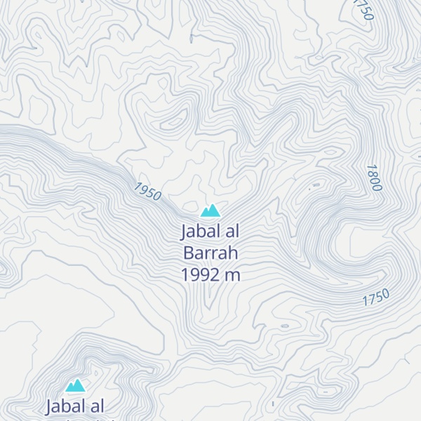 Map of Jabal al Barrah