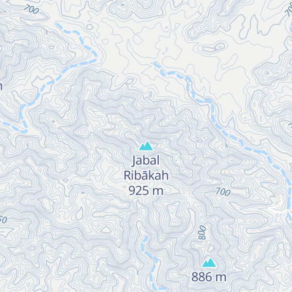 Map of Jabal Ribākah