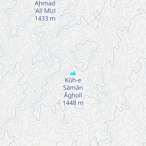 Map of Kūh-e Sāmān Āgholī