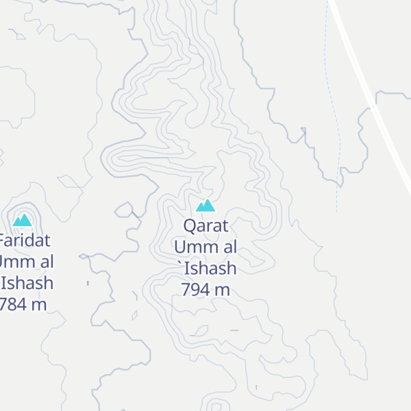 Map of Qarat Umm al `Ishash