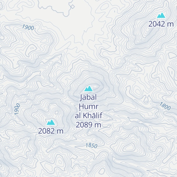Map of Jabal Ḩumr al Khālif