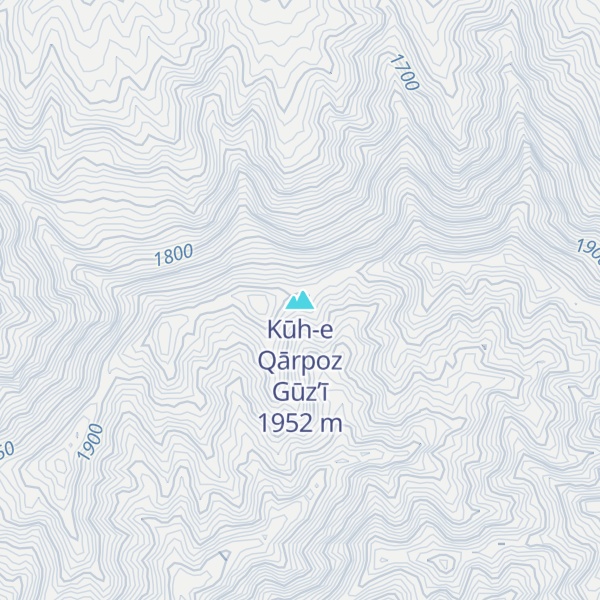 Map of Kūh-e Qārpoz Gūz’ī
