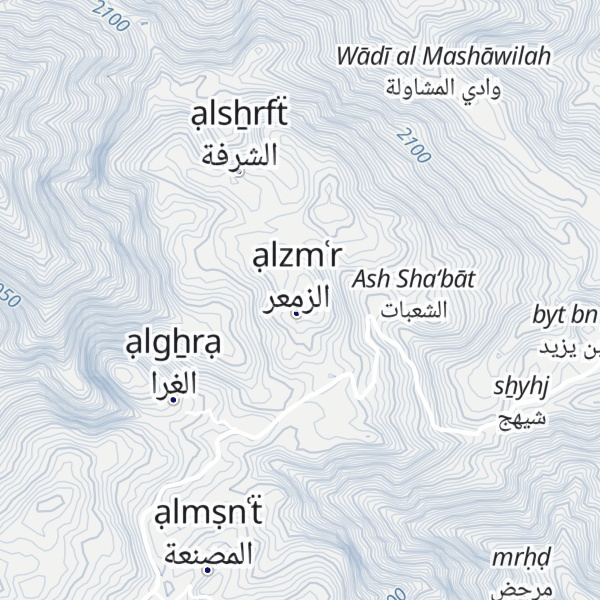 Map of Jabal Adarān