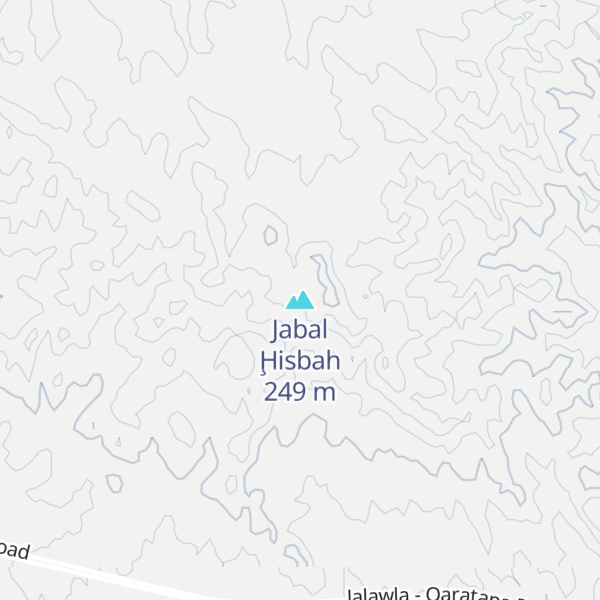 Map of Jabal Ḩisbah