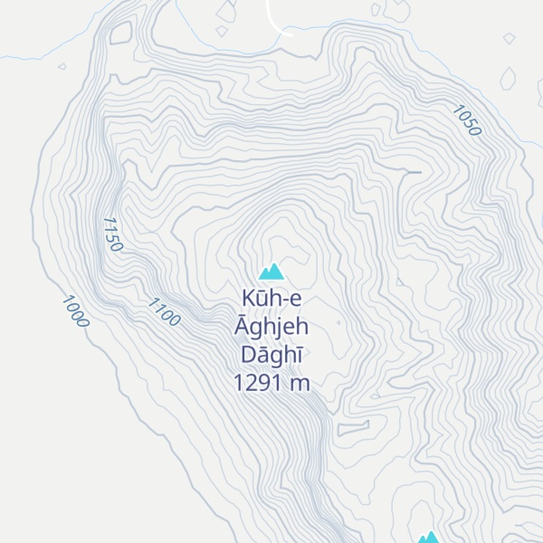 Map of Kūh-e Āghjeh Dāghī