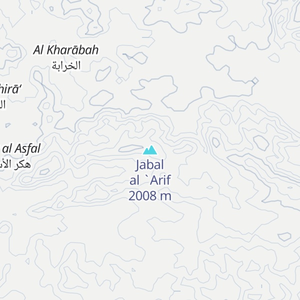 Map of Jabal al `Arif