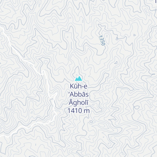 Map of Kūh-e ‘Abbās Āgholī