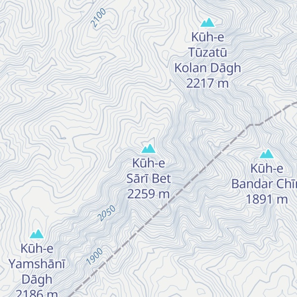 Map of Kūh-e Sārī Bet