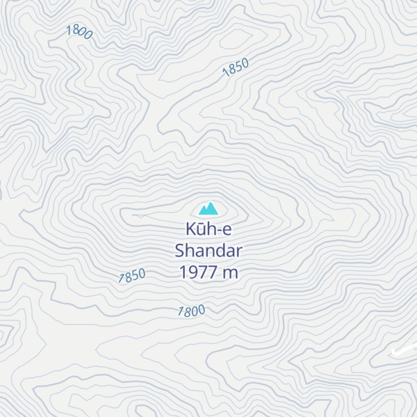 Map of Kūh-e Shandar