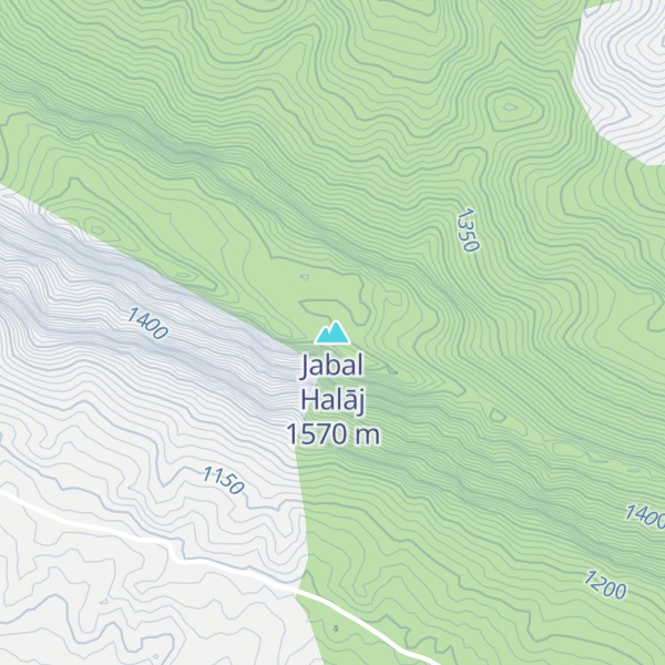 Map of Jabal Halāj