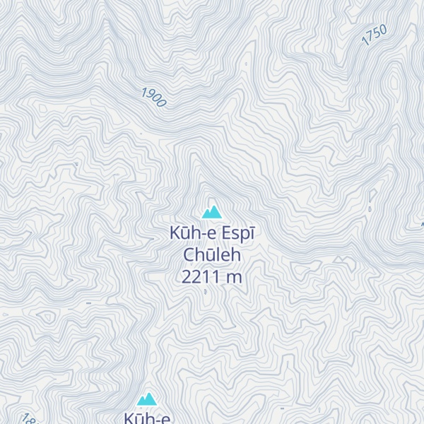 Map of Kūh-e Espī Chūleh