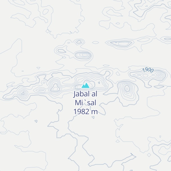 Map of Jabal al Mi`sal