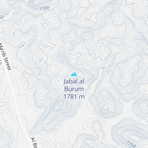 Map of Jabal al Burum