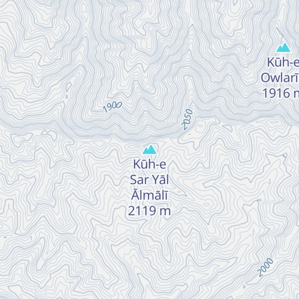Map of Kūh-e Sar Yāl Ālmālī