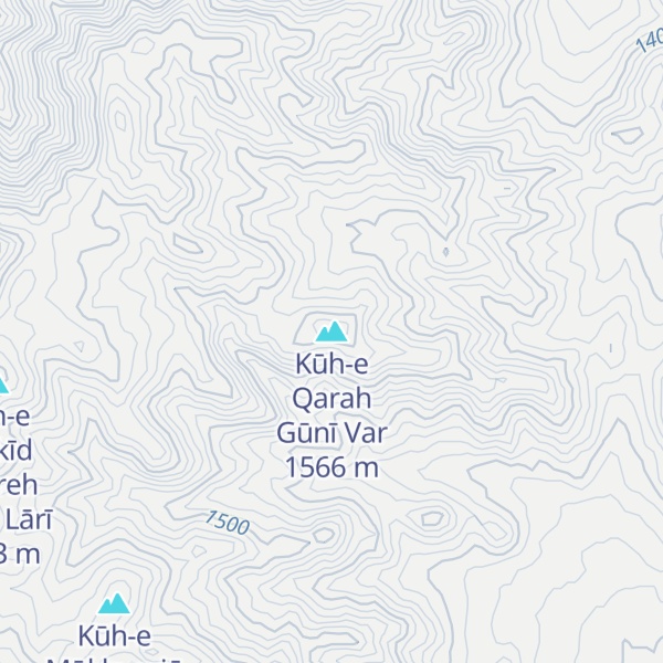 Map of Kūh-e Qarah Gūnī Var