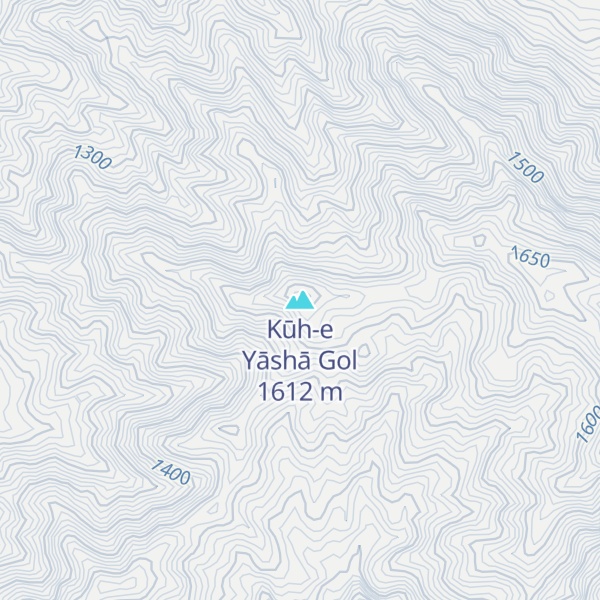 Map of Kūh-e Yāshā Gol