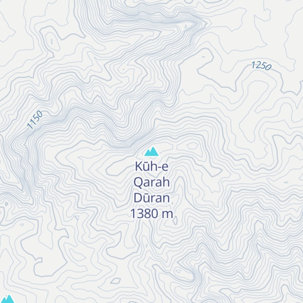Map of Kūh-e Qarah Dūran