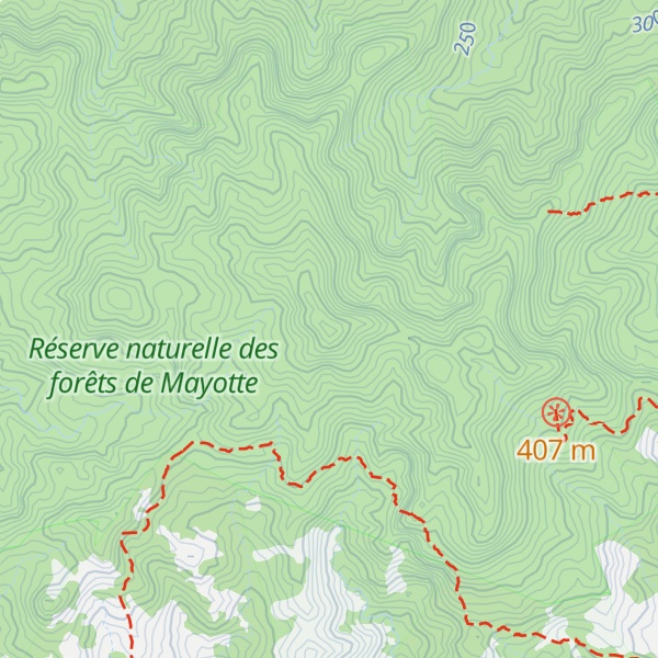 Map of Mont M'Tsapéré - Mlima M'Tsapéré