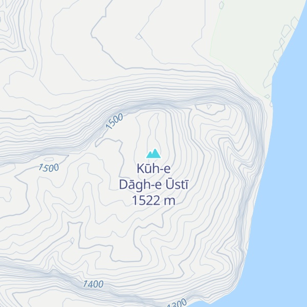 Map of Kūh-e Dāgh-e Ūstī