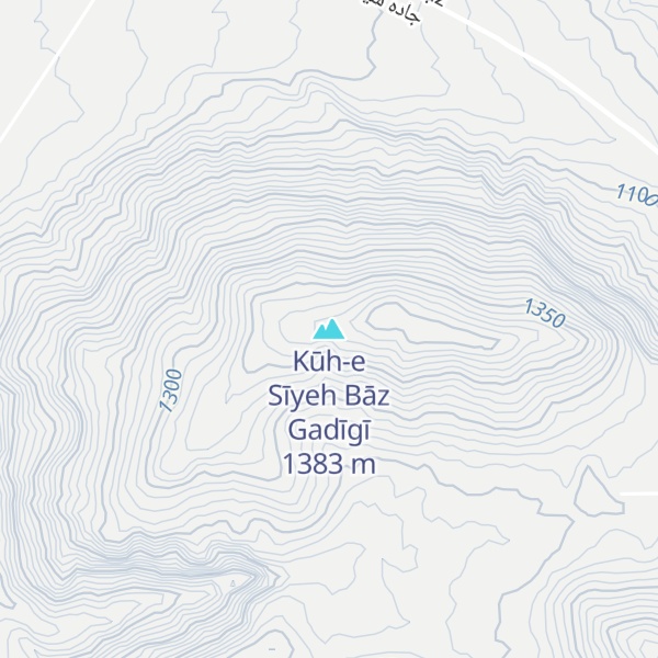 Map of Kūh-e Sīyeh Bāz Gadīgī
