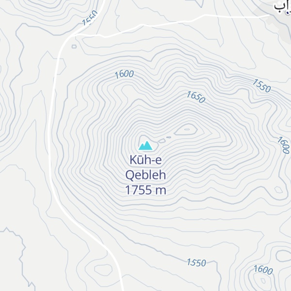 Map of Kūh-e Qebleh