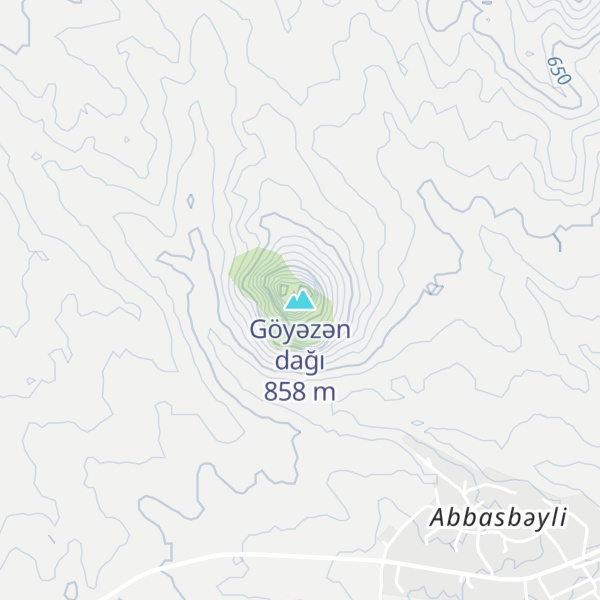 Map of Göyəzən dağı