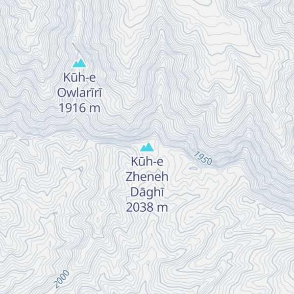 Map of Kūh-e Zheneh Dāghī