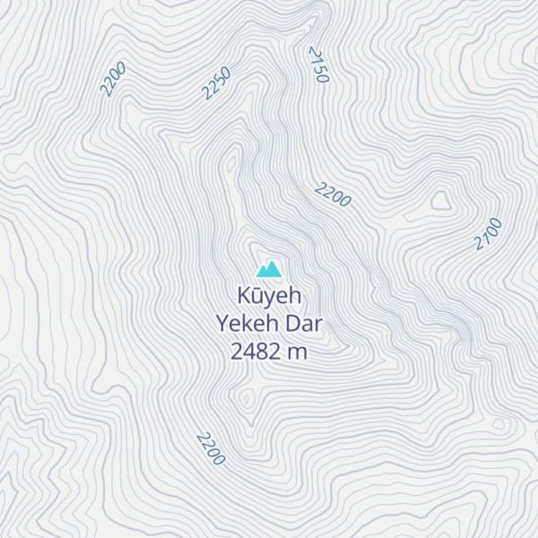 Map of Kūyeh Yekeh Dar