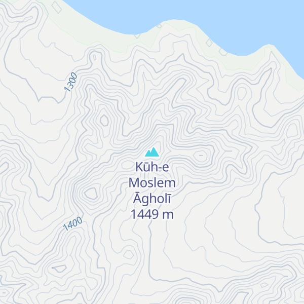 Map of Kūh-e Moslem Āgholī