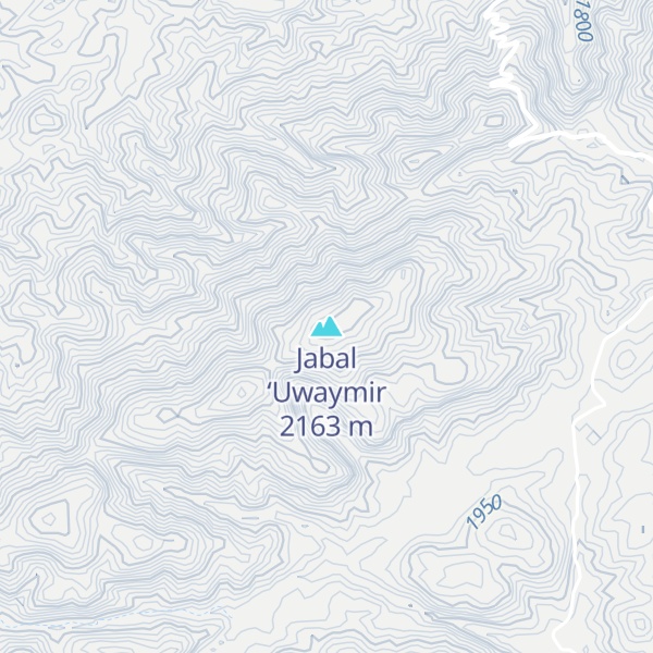 Map of Jabal ‘Uwaymir