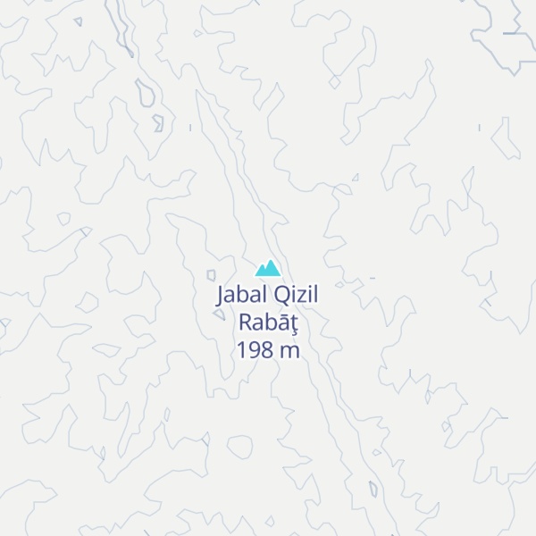 Map of Jabal Qizil Rabāţ