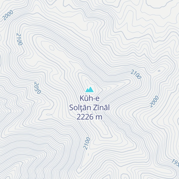 Map of Kūh-e Solţān Zīnāl
