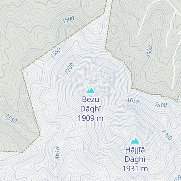 Map of Bezū Dāghī