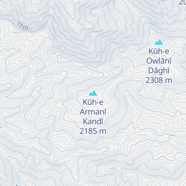 Map of Kūh-e Armanī Kandī