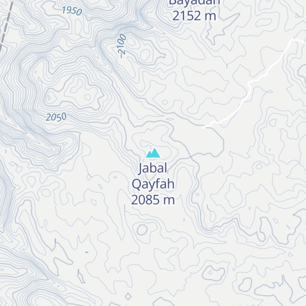 Map of Jabal Qayfah