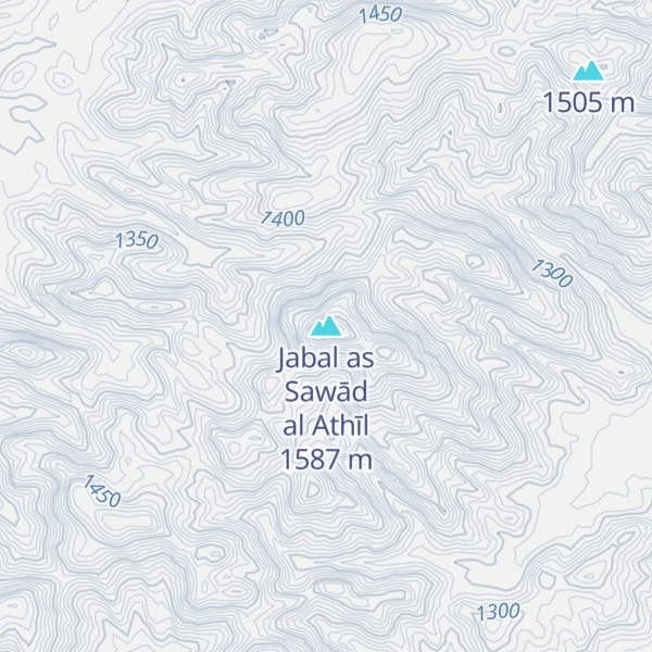 Map of Jabal as Sawād al Athīl