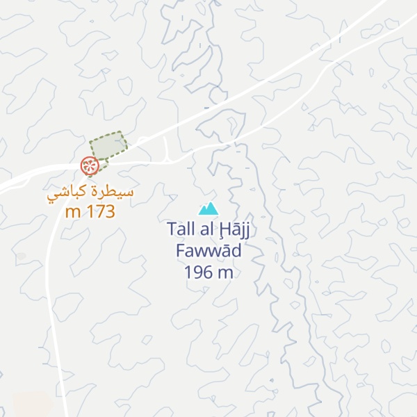 Map of Tall al Ḩājj Fawwād