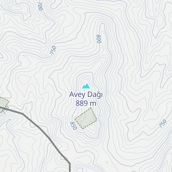 Map of Avey Dağı