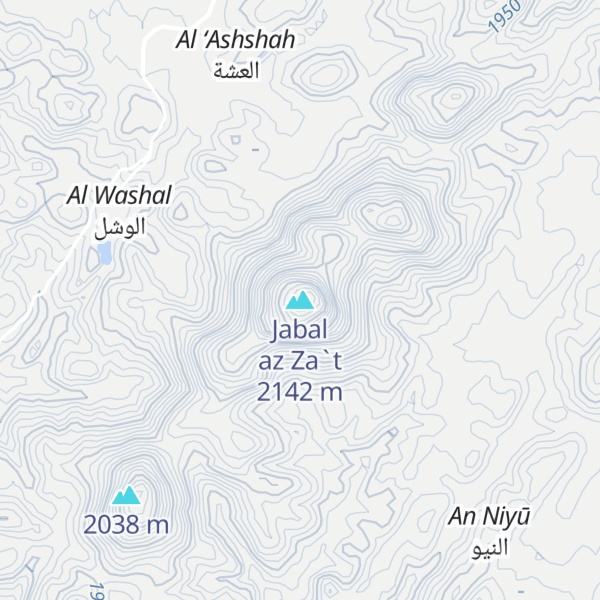 Map of Jabal az Za`t