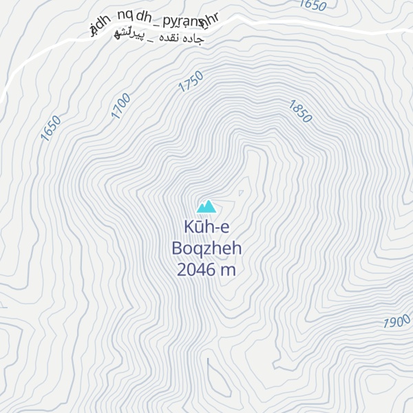 Map of Kūh-e Boqzheh