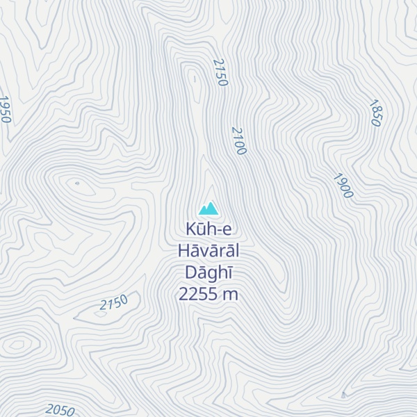 Map of Kūh-e Hāvārāl Dāghī