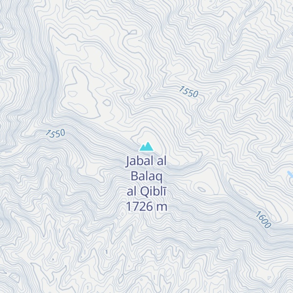 Map of Jabal al Balaq al Qiblī