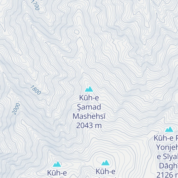 Map of Kūh-e Şamad Mashehsī