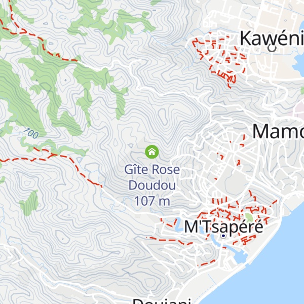 Map of Gîte Rose Doudou