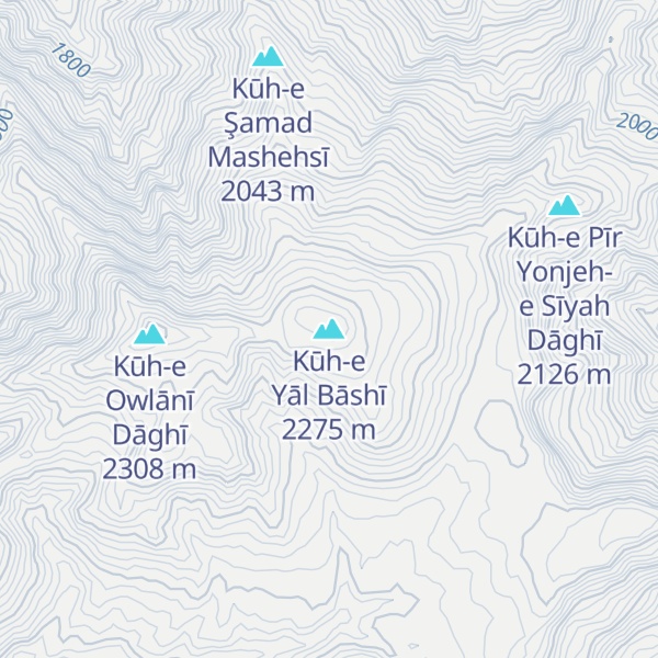 Map of Kūh-e Yāl Bāshī